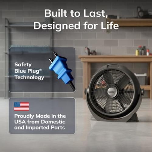 Color Grey Lasko WindMachine 20 3 Speed Pivoting Air Circulator Floor Fan, , A20305