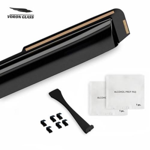 Voron Glass in-Channel Extra Durable Rain Guards for Kia Forte 2019-2024, Window Deflectors, Vent Window Visors, 4 Pieces - 201184