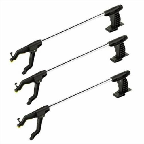 Cubii Health Lightweight Rotating 24 Easy-to-Use Reacher Grabber Tool, Aluminum, (3 Pack)
