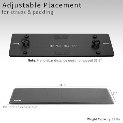 VIVO Universal Laptop Treadmill Desk Attachment | Notebook Stand for Treadmills