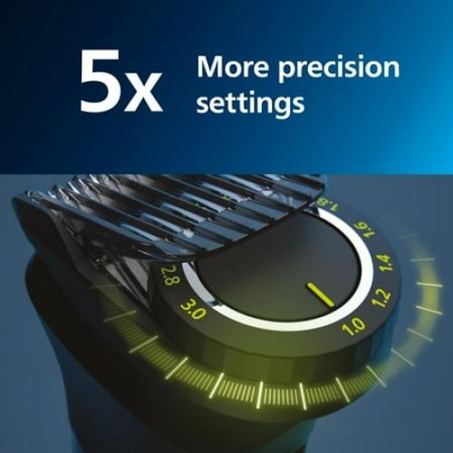 Philips Norelco Multigroom 7000 Series, All-in-One Trimmer, Beard Trimmer and Hair Clipper, 23-Piece Men's Grooming Kit for Beard, Face, Nose, Ear, Body, with Titanium Blades, Travel Pouch, MG7970/49