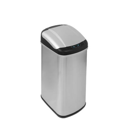 13.2 Gal Deodorizer Touchless Stainless Steel Trash Can Automatic Motion Sensor