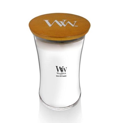 WoodWick® Trilogy Large Hourglass Candle, White Tea & Jasmine