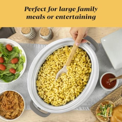 Crock-Pot 7-Quart Cook and Carry Programmable Slow Cooker, Grey