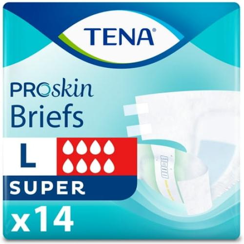 Size Large Ct 14 Tena ProSkin Unisex Adult Diapers, Maximum Absorbency, Large, 14 Ct