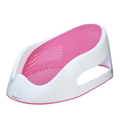 Angelcare Plastic Baby Bathtub Support Seat, Pink, Unisex, 1 Count