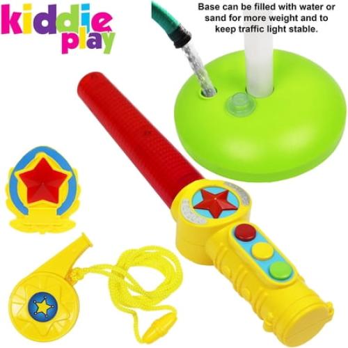 Kiddie Play Traffic Light Toy for Kids Cars and Bikes with Lights and Sounds