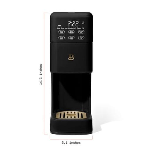 Beautiful Perfect Grind™ Programmable Single Serve Coffee Maker, Black Sesame by Drew Barrymore❗MAY HAVE MISSING PIECES/NEEDS CLEANING❗