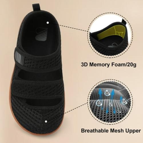 Barerun Adjustable Breathable Knit Walking Sneakers for Women with Diabetic and Arthritis Swelling Size 40 europe