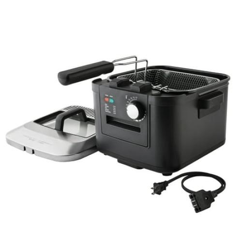 Mainstays 4L Deep Fryer, Stainless Steel Lid, Electric, New Model MS8400778514-2