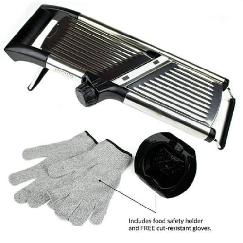 Gramercy Kitchen Co. Adjustable Stainless Steel Mandoline Food Slicer