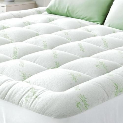 Niagara Sleep Solution Bamboo Mattress Topper Cover Queen with 1 Pillow Protector Cooling Pillow