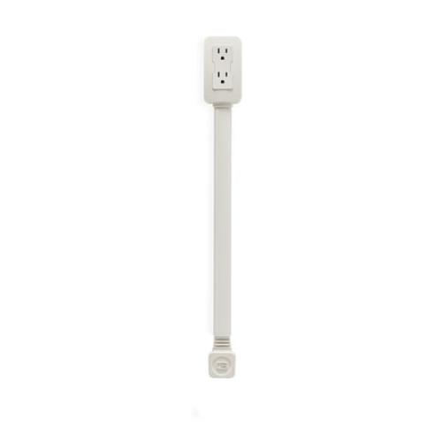 EZ Outlet Electrical Outlet Extender: Access Hard-to-Reach Outlets! For Use Behind Couches, Nightstands, Desks, etc. USB-A, USB-C, two AC outlets. Extends 22-34. Safety Certified!