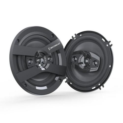 Scosche HD6504A-WM1SD 6.5 Multi-Fit HD Coaxial 4-Way 200 Watt Peak Car Stereo Speakers, Pair New