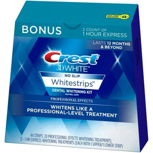 Crest 3D Whitestrips, Professional Effects, Teeth Whitening Strip Kit, 44 Strips (22 Count Pack)