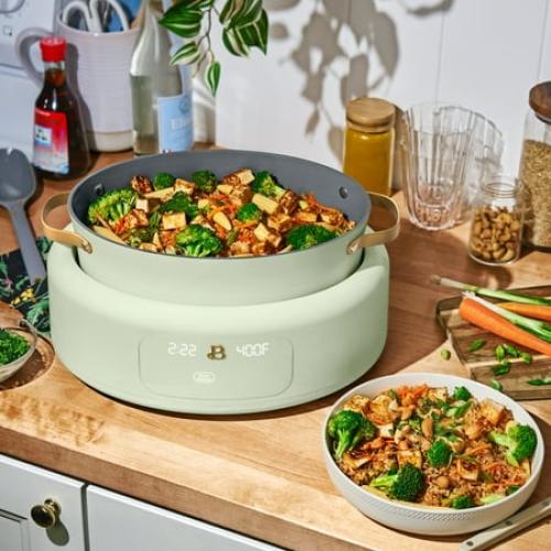 Beautiful 10 in 1, 6 Qt Electric Multi-Cooker, Sage Green by Drew Barrymore