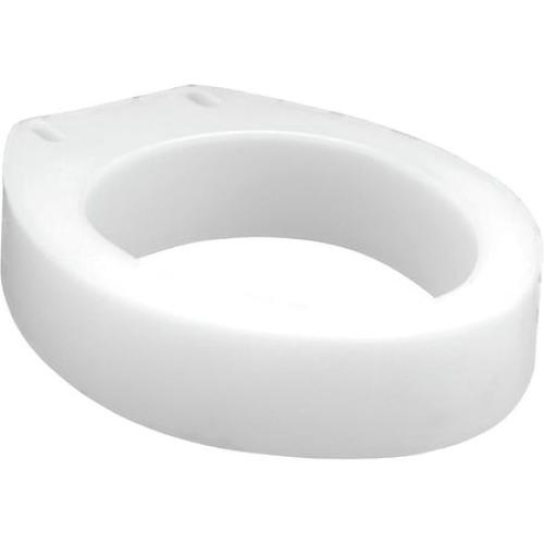 Color White Carex Toilet Seat Riser, Elongated Raised Toilet Seat Adds 3.5 inches to Toilet Height, for Assistance Bending or Sitting, 300 Pound Weight Capacity Toilet Riser