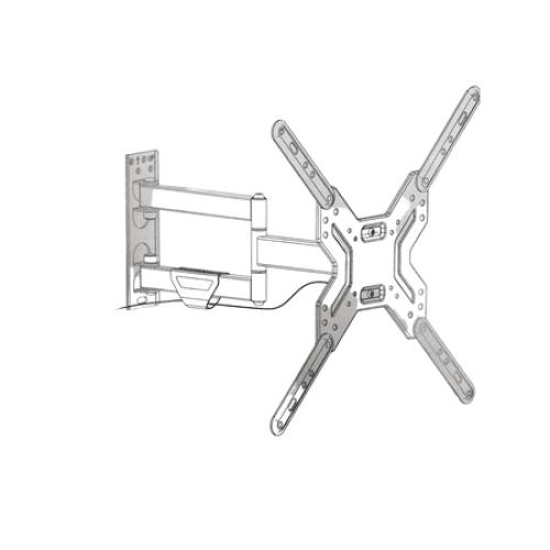 Best Buy Essentials Full Motion TV Wall Mount with Mounting Hardware Included, (New)