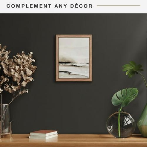 MCS Canvas Float Frames 16x20 Frame, Black Frame for Finished Canvases, Vertical & Horizontal Wall Hanging Large Frame with Adhesive for Canvas Paintings (1-Pack)