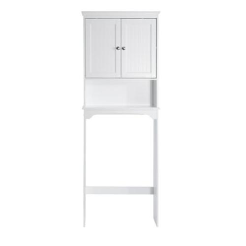 Spirich Home Bathroom Shelf Over-The-Toilet, Bathroom SpaceSaver, Bathroom Storage Cabinet Organizer, White