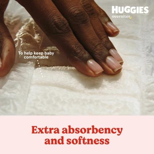 Huggies Overnites Nighttime Baby Diapers, Size 5, 50 Ct