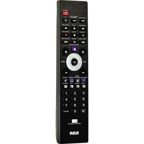 RCA Universal Remote (RCR003RWDE) with Backlit Buttons for 3 Devices - Black