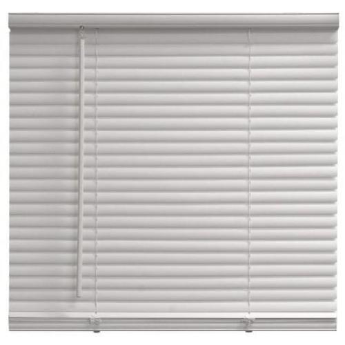 Mainstays Cordless 1 Vinyl Light Filtering Blinds, White, 33 Width x 64 Length