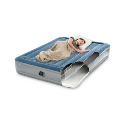 Intex 15 Essential Rest Dura-Beam Airbed Mattress with Internal Pump Included - QUEEN