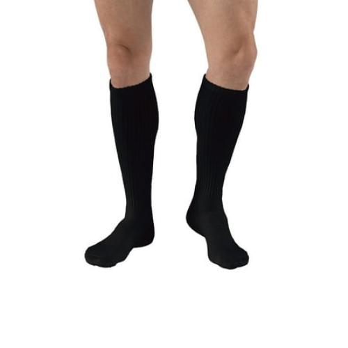 JOBST SensiFoot Diabetic Compression Socks 8-15 mmHg Knee High, Closed Toe, Large / Black