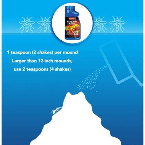 Size 1.5Lbs BioAdvanced Fire Ant Killer Dust Insecticide, Kills The Queen & Destroys The Mound, 1.5-Pounds