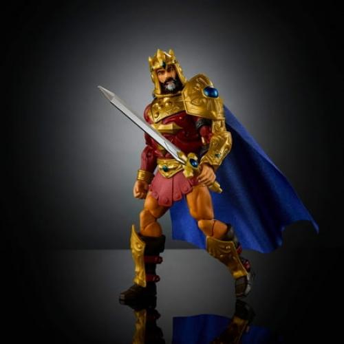 Masters of the Universe Masterverse New Eternia King Randor MOTU Action Figure Toy, 30 Articulations