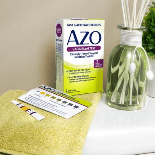 AZO Vaginal pH Test Kit, Clinically-Tested Vaginal Infection Test Kit, FSA/HSA Eligible, 2 Count