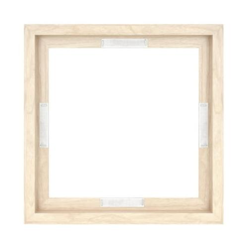 MCS Canvas Float Frames 16x20 Frame, Black Frame for Finished Canvases, Vertical & Horizontal Wall Hanging Large Frame with Adhesive for Canvas Paintings (1-Pack)