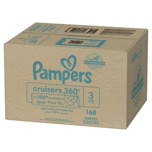 160 Pack of Size 3 Pampers Cruisers 360 Diapers Size 3, 168 Count (Select for More Options)
