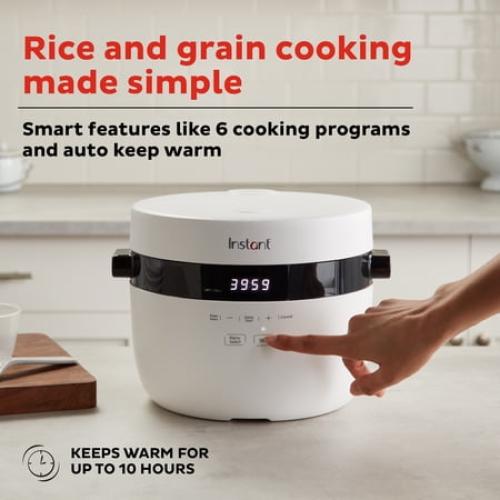 (MISSING ACCESSORIES) Instant Pot 12 Cup Multi-Grain Rice Cooker & Slow Cooker