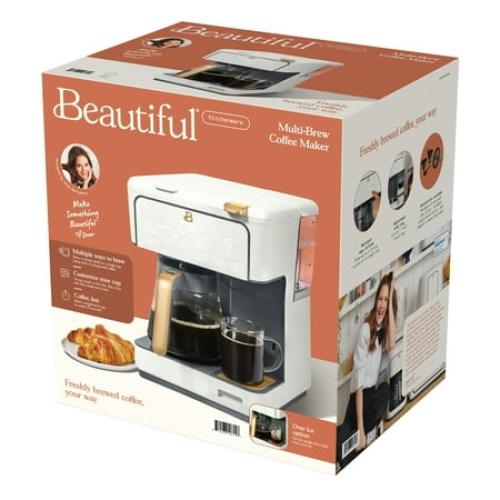 Beautiful Multi-Brew 12-Cup Programmable Drip & Single-Serve Coffee Maker, Black sesame by Drew Barrymore