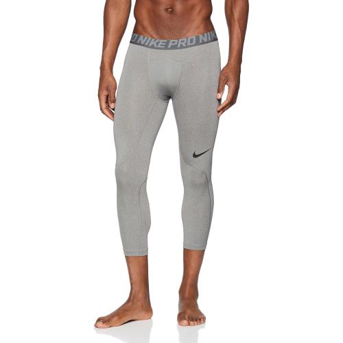 Nike Men's Pro 3qt Tight (Carbon Heather/Dark Grey/Black X-Large)