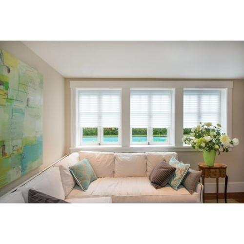 Redi Shade No Tools Original Light Filtering Pleated Fabric Shade White, 36 in x 72 in, 2-Pack