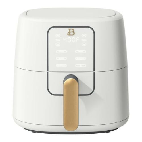 Beautiful 6qt Air Fryer with TurboCrisp Technology, EverGood Ceramic Nonstick Coating, White Icing by Drew Barrymore