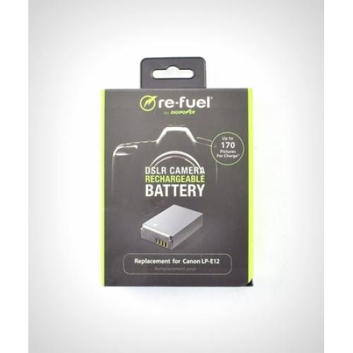 Digipower - Re-Fuel Rechargeable Lithium-Ion Replacement Battery for Canon LP-E12
