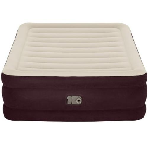 Bestway Maroon 20 Queen Air Mattress with Built-in Pump