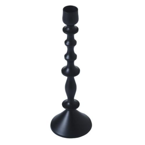 Beautiful Metal Taper Candle Holder by Drew Barrymore, 10, Black