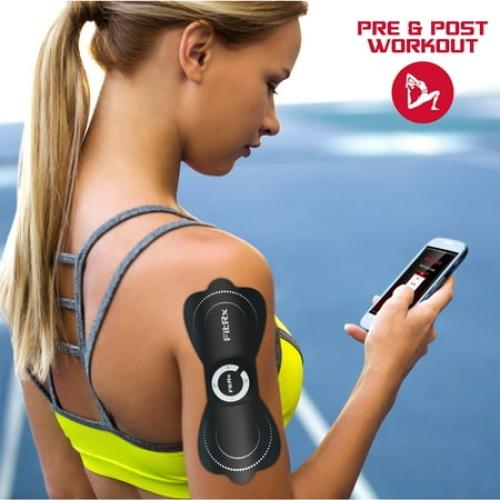 FitRx Electrode Wireless Massager - Rechargeable TENS Unit Muscle Stimulator with App Control