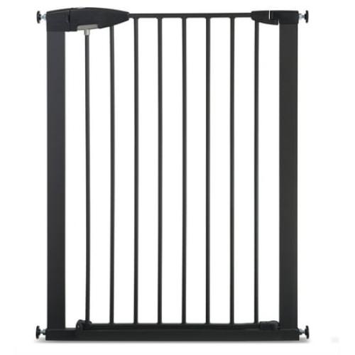 Munchkin® Easy Close XL™ Pressure Mounted Metal Baby Gate for Stairs, Hallways and Doors, Black