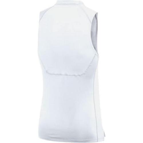 Size LNike Mens Pro Sleeveless Fitted Training Tee (Large White)
