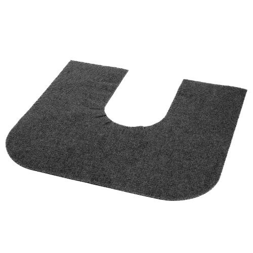 RESILIA Universal Rounded Commode Potty Training Mats - Super-Absorbent Toilet Training Rug for Kids Universal Bathroom Protector Pads 4 Pack Charcoal