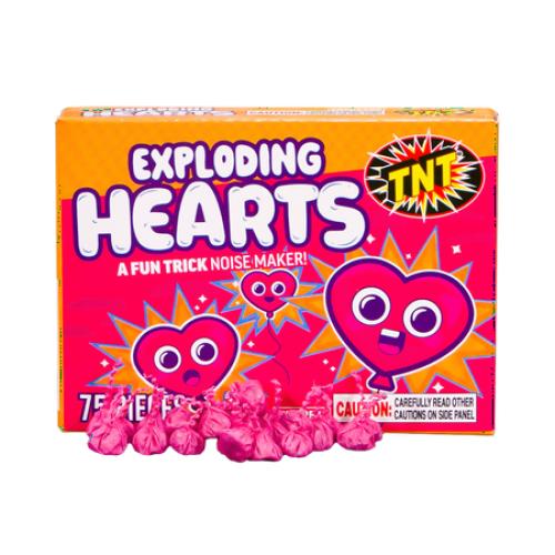 Set of 12 TNT Fireworks, Exploding Hearts 12 Pack Snaps
