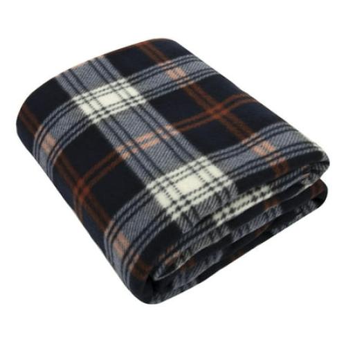Single Plaid Color 60”L x 50”W Fleece Throw Blanket for Fall, Winter, Spring, Summer, Men, Women, Children & Pets in Red Plaid
