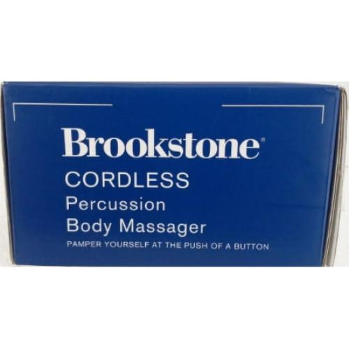 Brookstone Heating Percussion Body Massager, Black