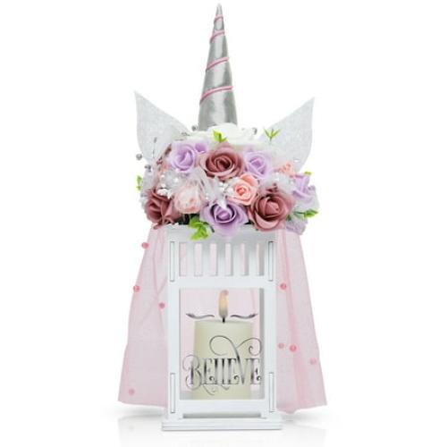 Amitie Lane DIY Unicorn Lantern Craft Kit, Night Light, Bedroom Décor, Arts And Craft Kit, Girls Age 6